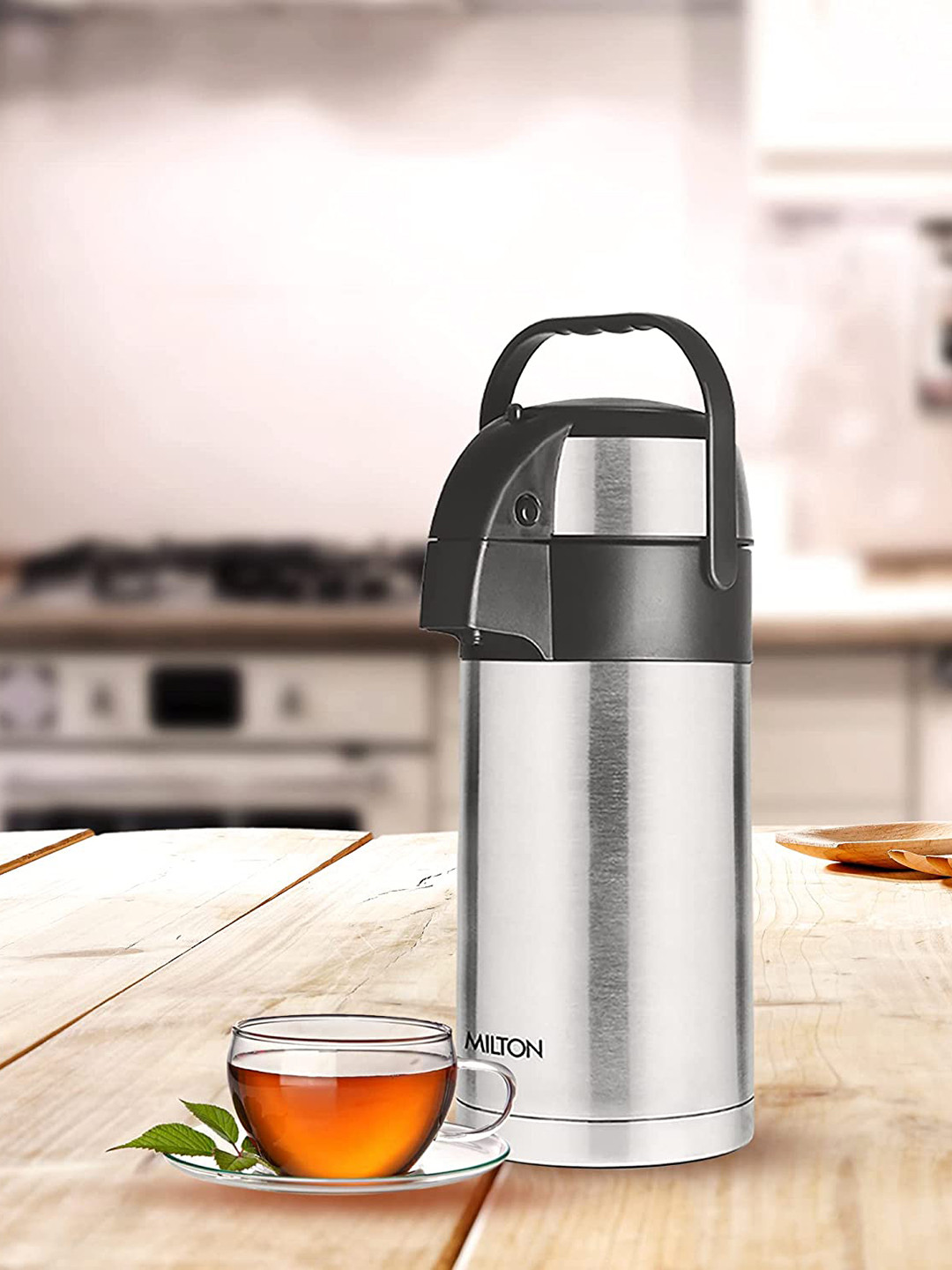Buy Milton Silver Toned Vacuum Flasks Beverage Dispenser 2500 Ml Water Bottle for Unisex