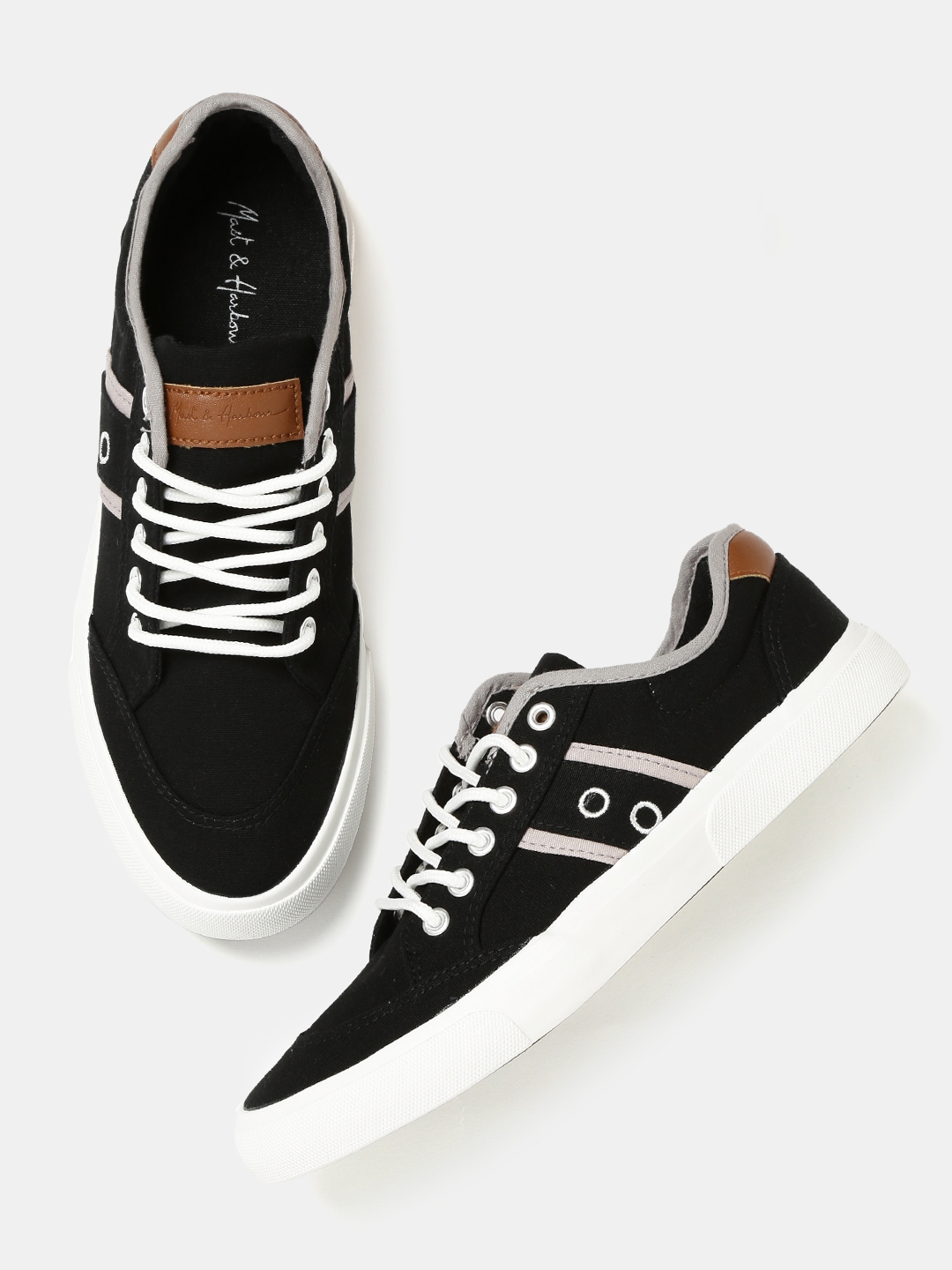 mast and harbour black sneakers