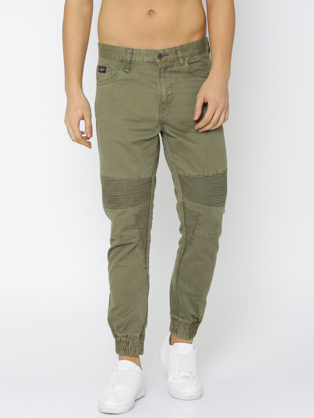 ivoc olive solid joggers