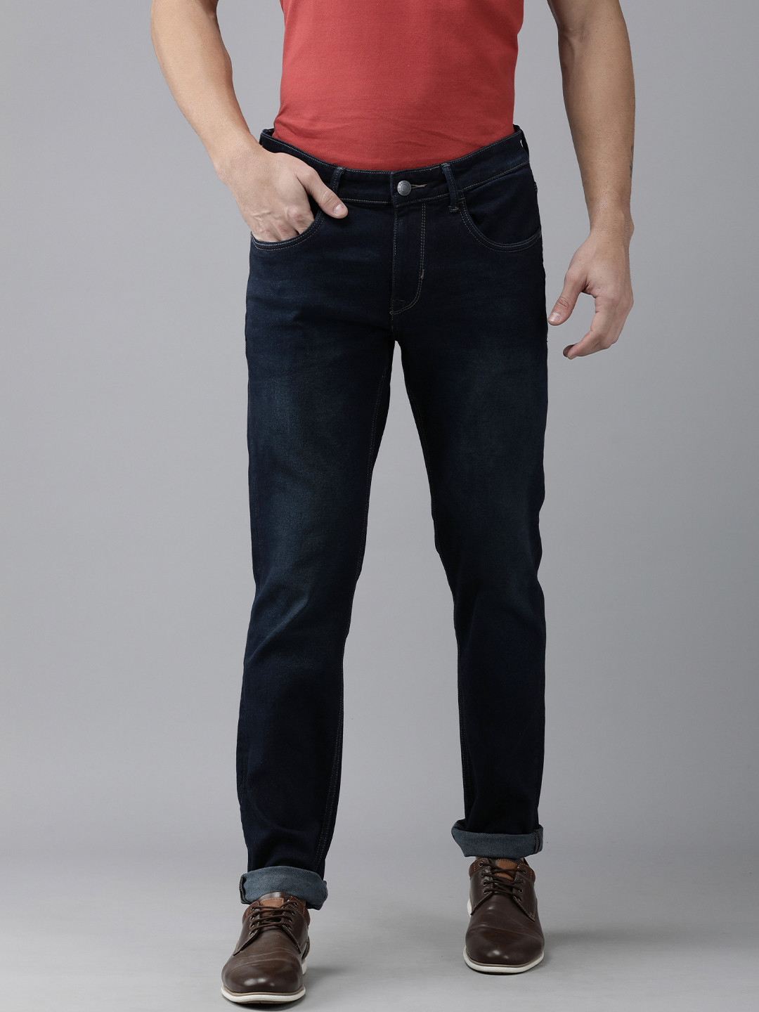 Buy U.S. Polo Assn. Denim Co. Men Blue Slim Fit Stretchable Jeans ...