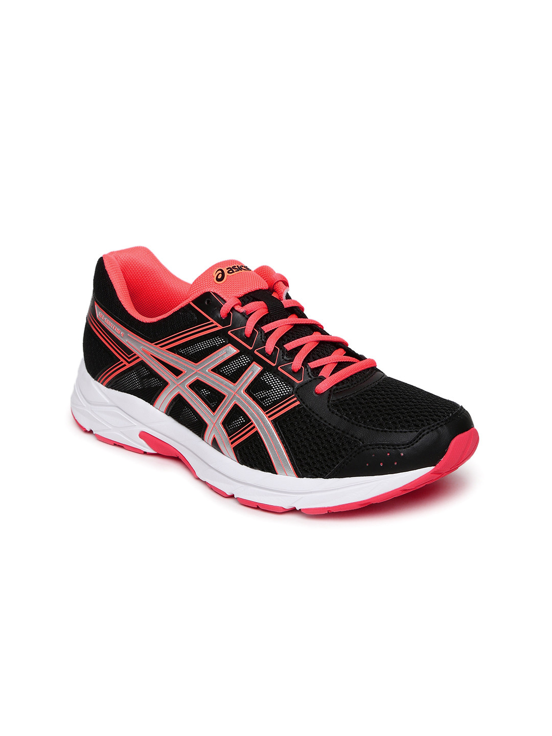 ladies black asics trainers