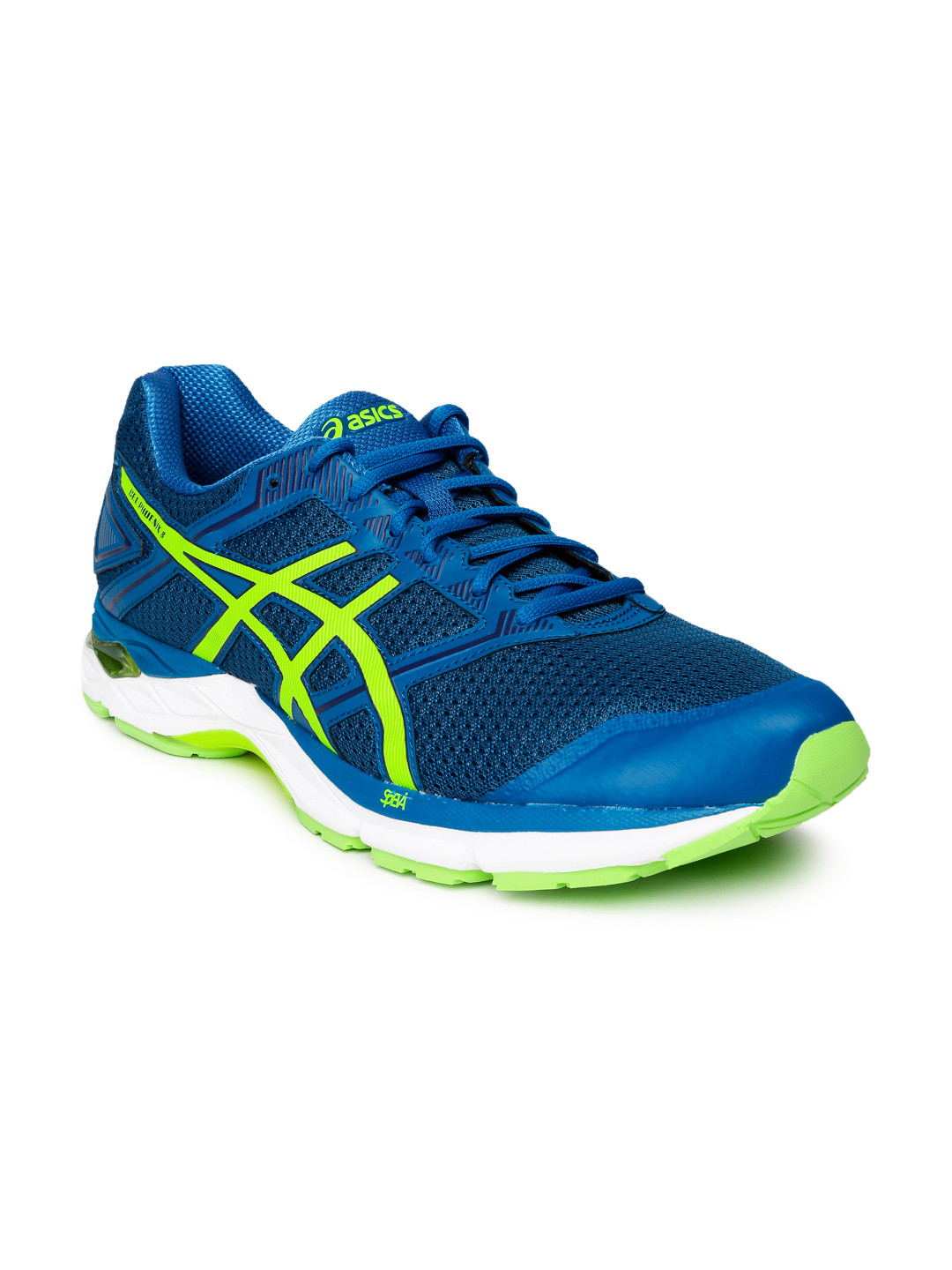 mens blue asics running shoes