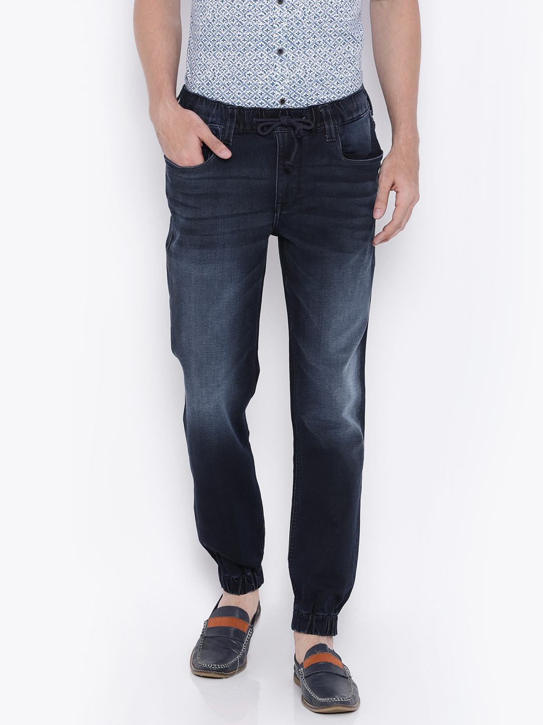 Buy U.S. Polo Assn. Denim Co. Men Navy Jogger Stretchable Jeans - Jeans for Men 1807357 | Myntra