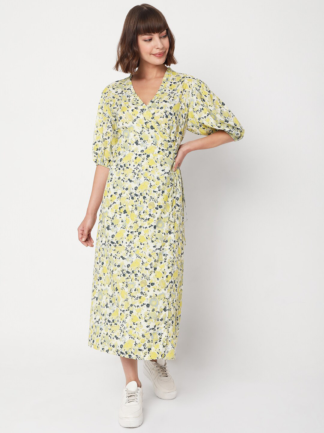 vero moda floral maxi dress