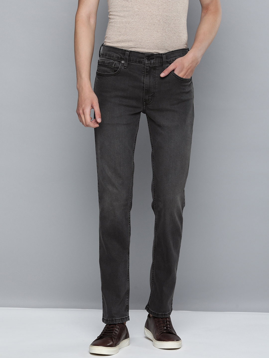 Buy Levis Men Grey 511 Slim Fit Light Fade Stretchable Jeans - Jeans ...