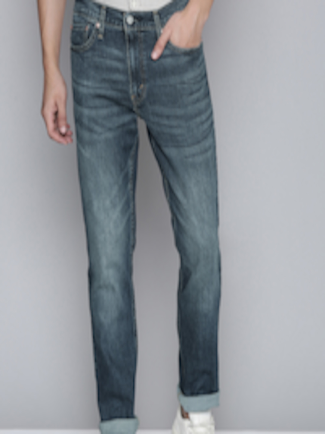 Buy Levis Men Blue 511 Slim Fit Heavy Fade Stretchable Jeans - Jeans ...