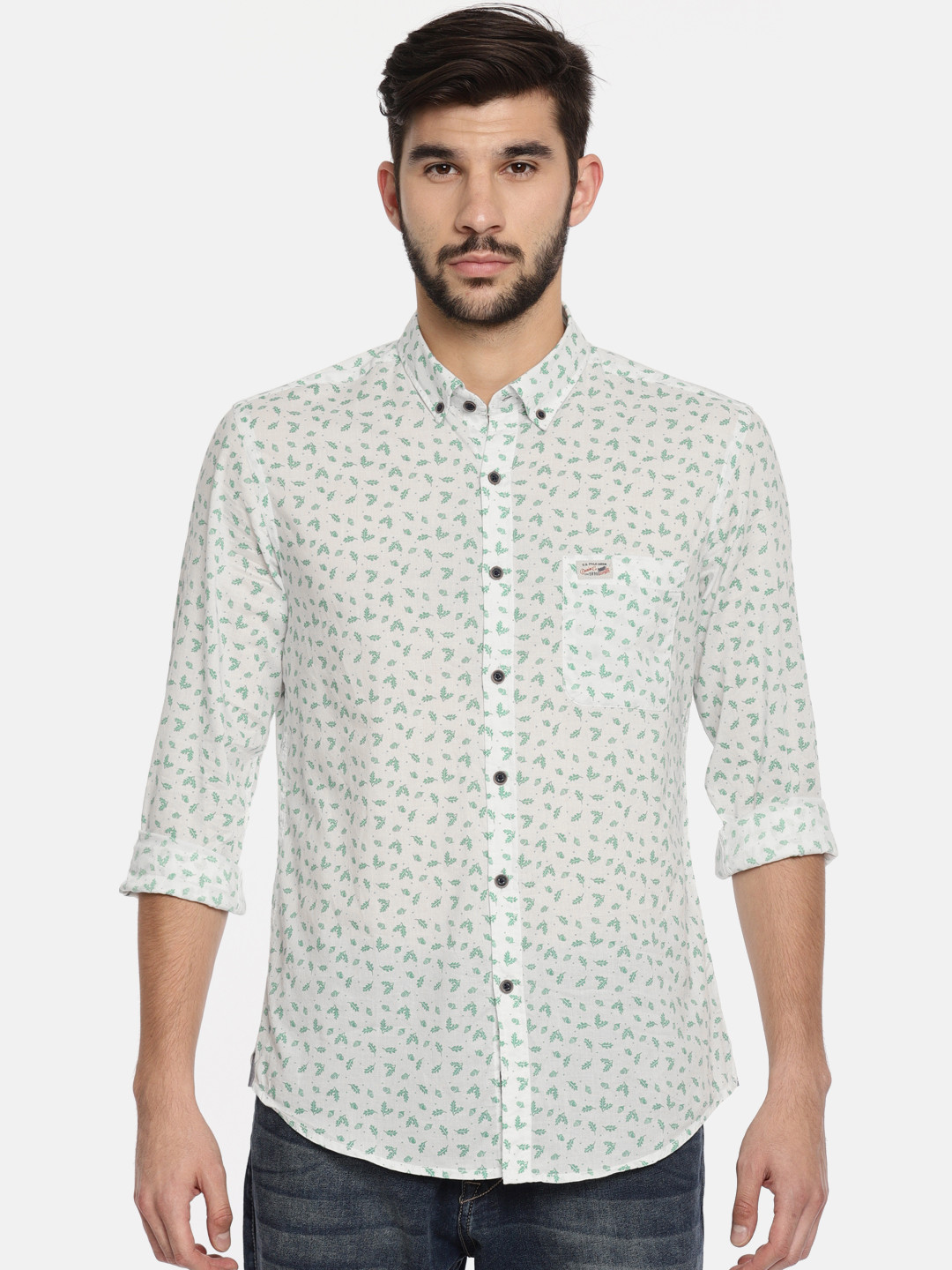 us polo denim shirt