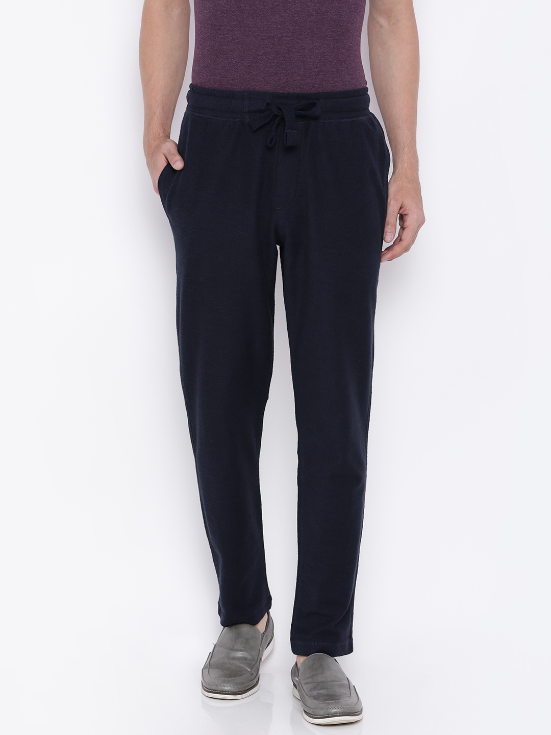 denim track pants men's