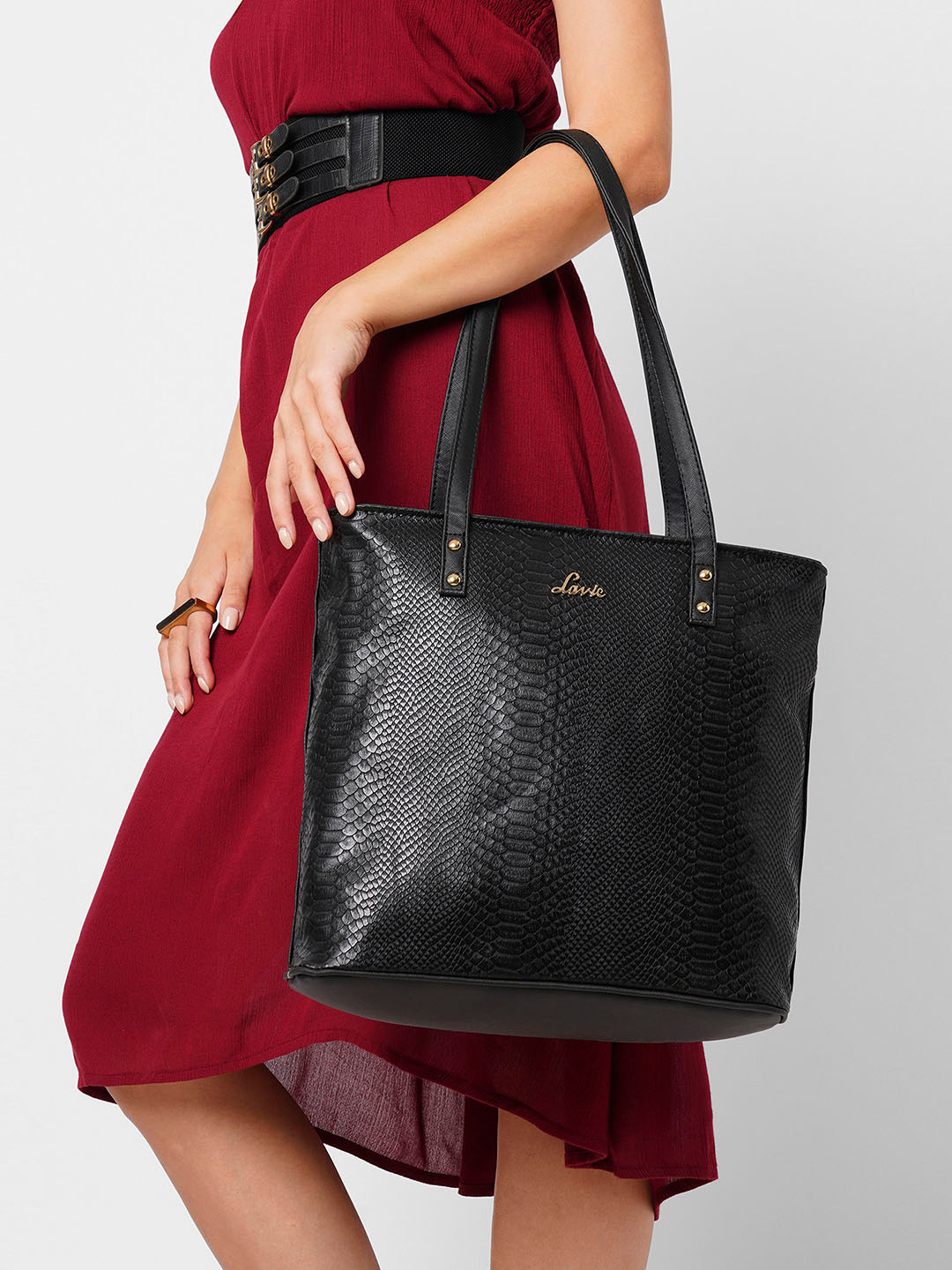 Lavie Women's Pavo Tote Bag – Ladies Purse Handbag With Saffiano Texture, Top Zip, Dual Straps