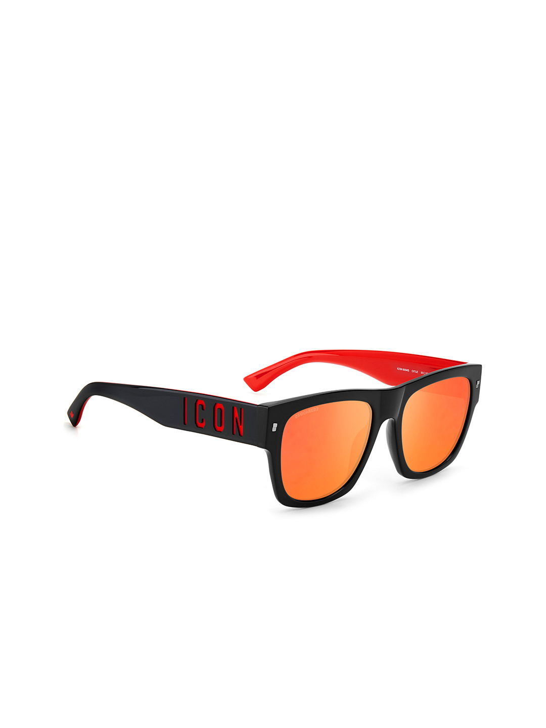 Buy Dsquared2 Men Red Lens & Black Wayfarer Sunglasses With UV