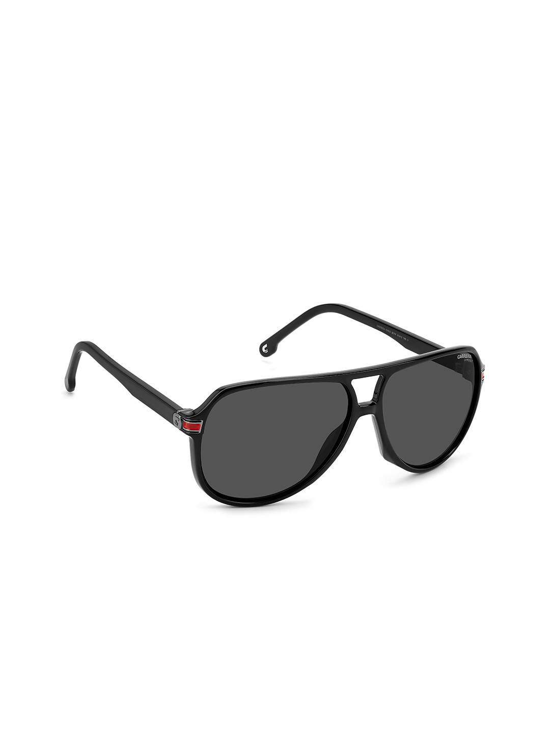 Buy Carrera Unisex Grey Lens & Black Aviator Sunglasses With UV