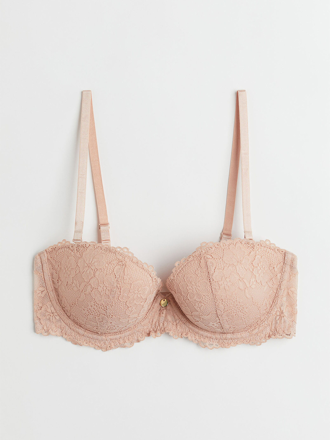 Buy H&M Rose Pink Padded Lace Bra 1062606004 Bra for Women