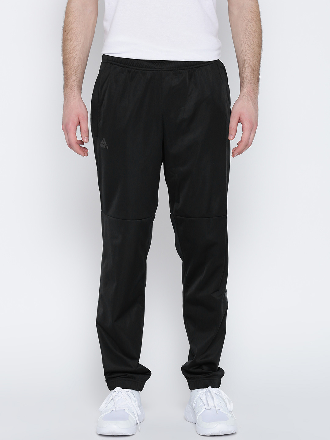 Buy ADIDAS Black ESS LIN TRICOT Printed Detail Track Pants Track Pants for Men 1808812 Myntra
