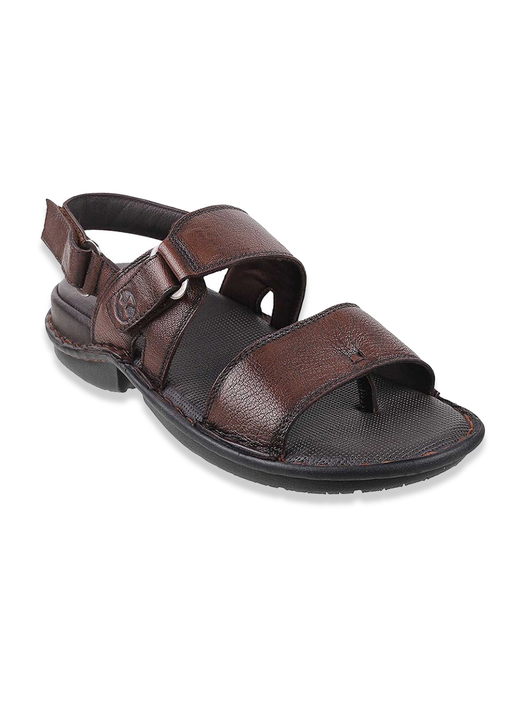 Buy Mochi Men Brown Leather Comfort Sandals - Sandals for Men 18089330 ...