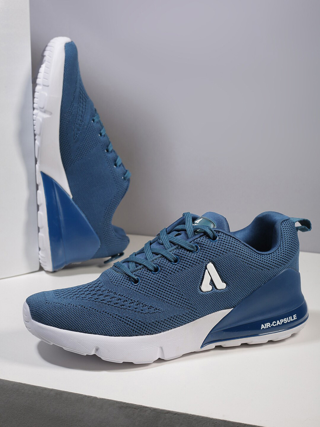 Buy Aqualite Men Blue Mesh Walking Non Marking Shoes Sports Shoes for