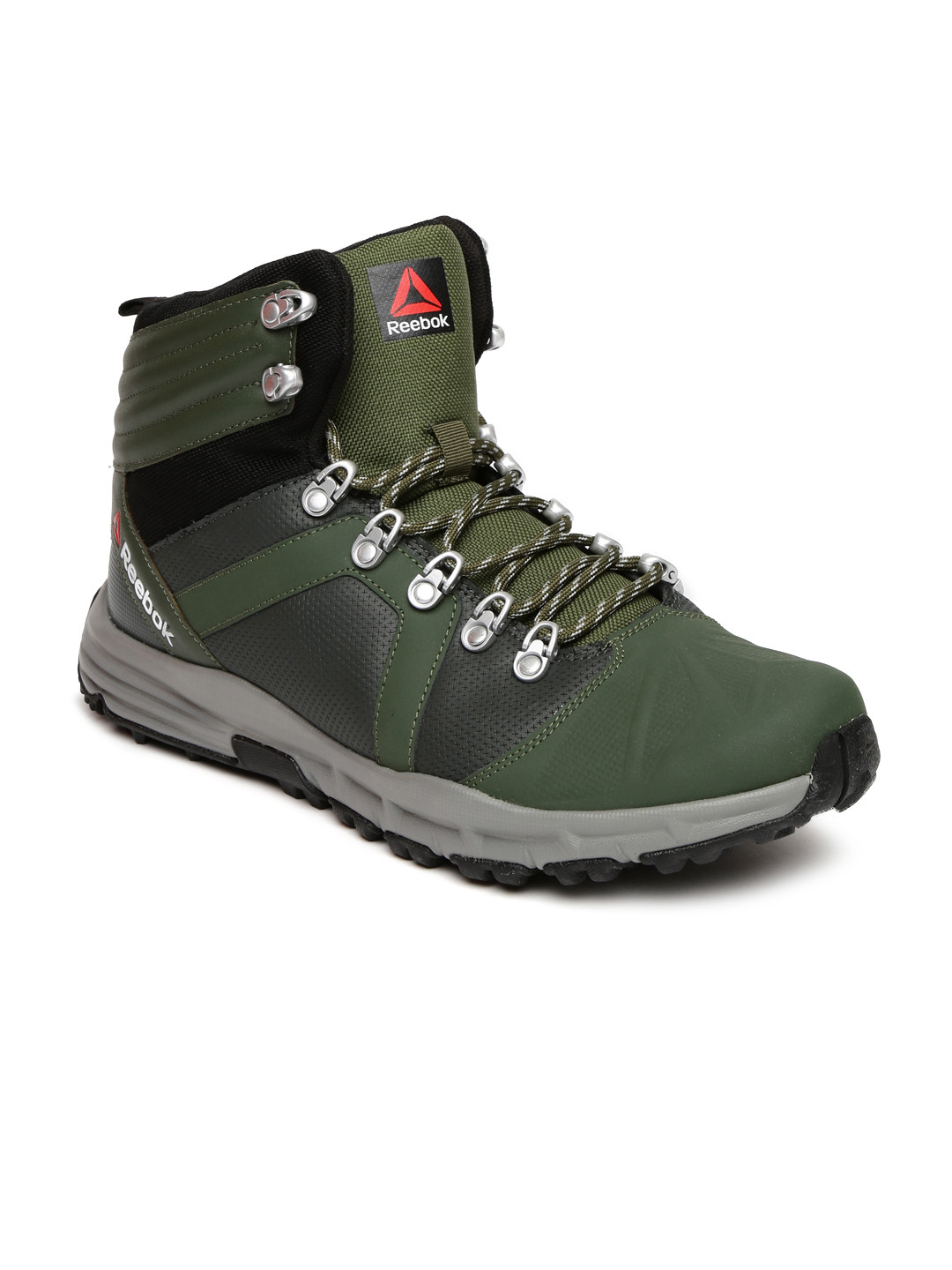 Buy Reebok Men Olive Green VOYAGER High Top Outdoor Shoes Sports