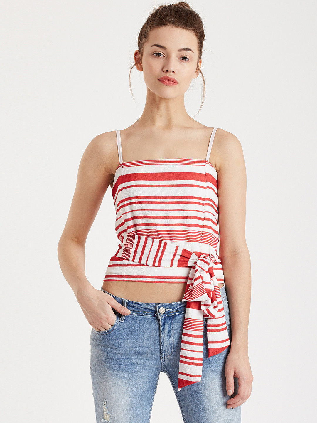 red and white striped top kmart