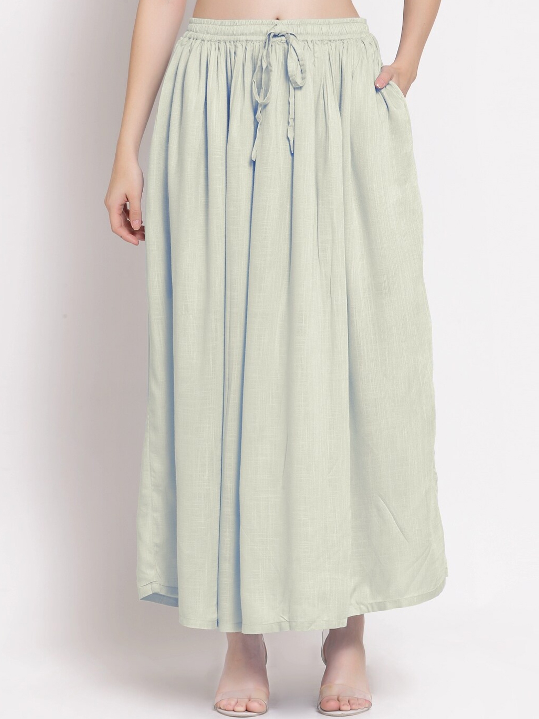 Buy Patrorna Women Plus Size Off White Maxi Skirt Skirts For Women 18098756 Myntra 