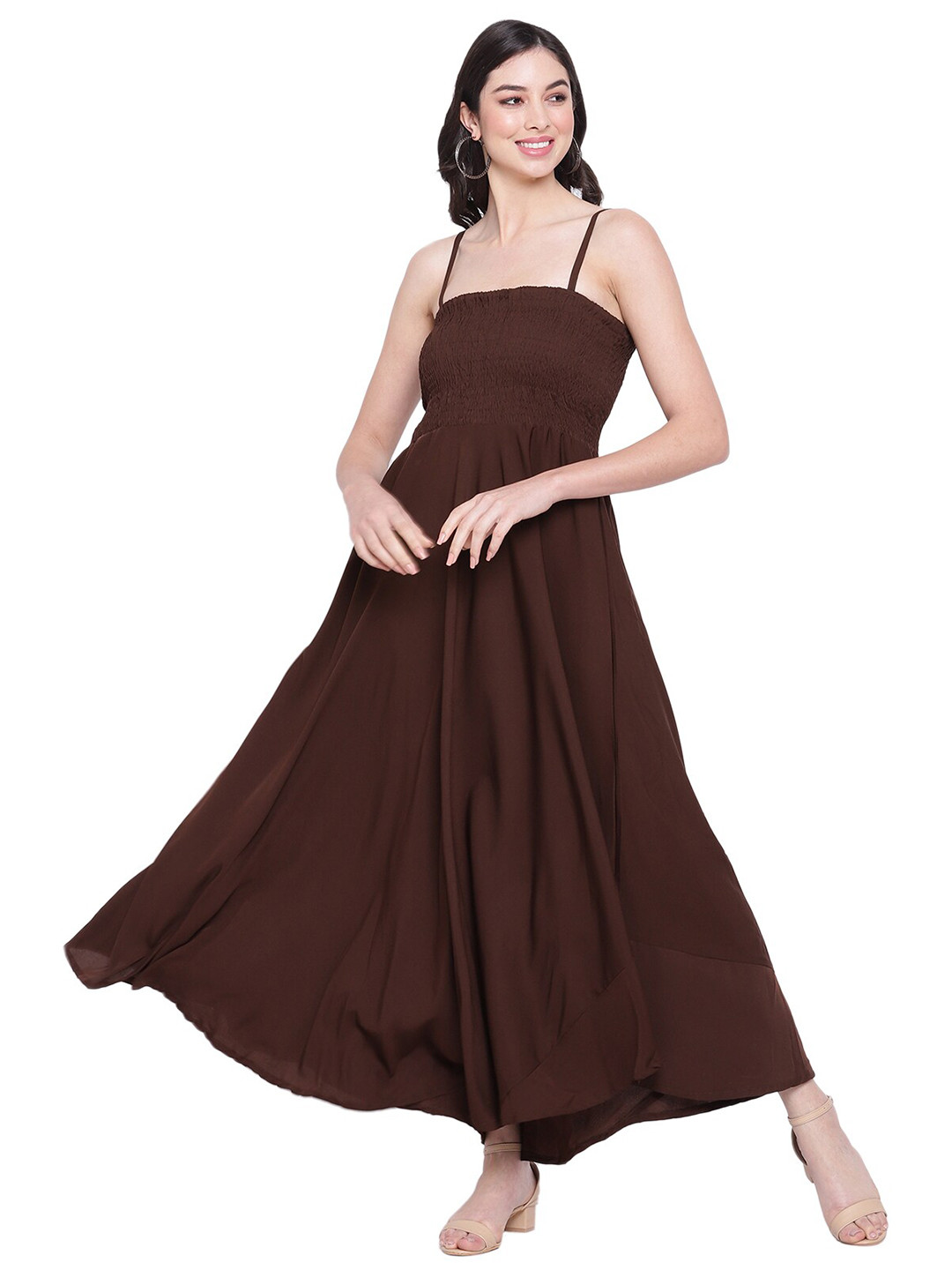 Buy Aawari Brown Maxi Dress Dresses for Women 18099760 Myntra