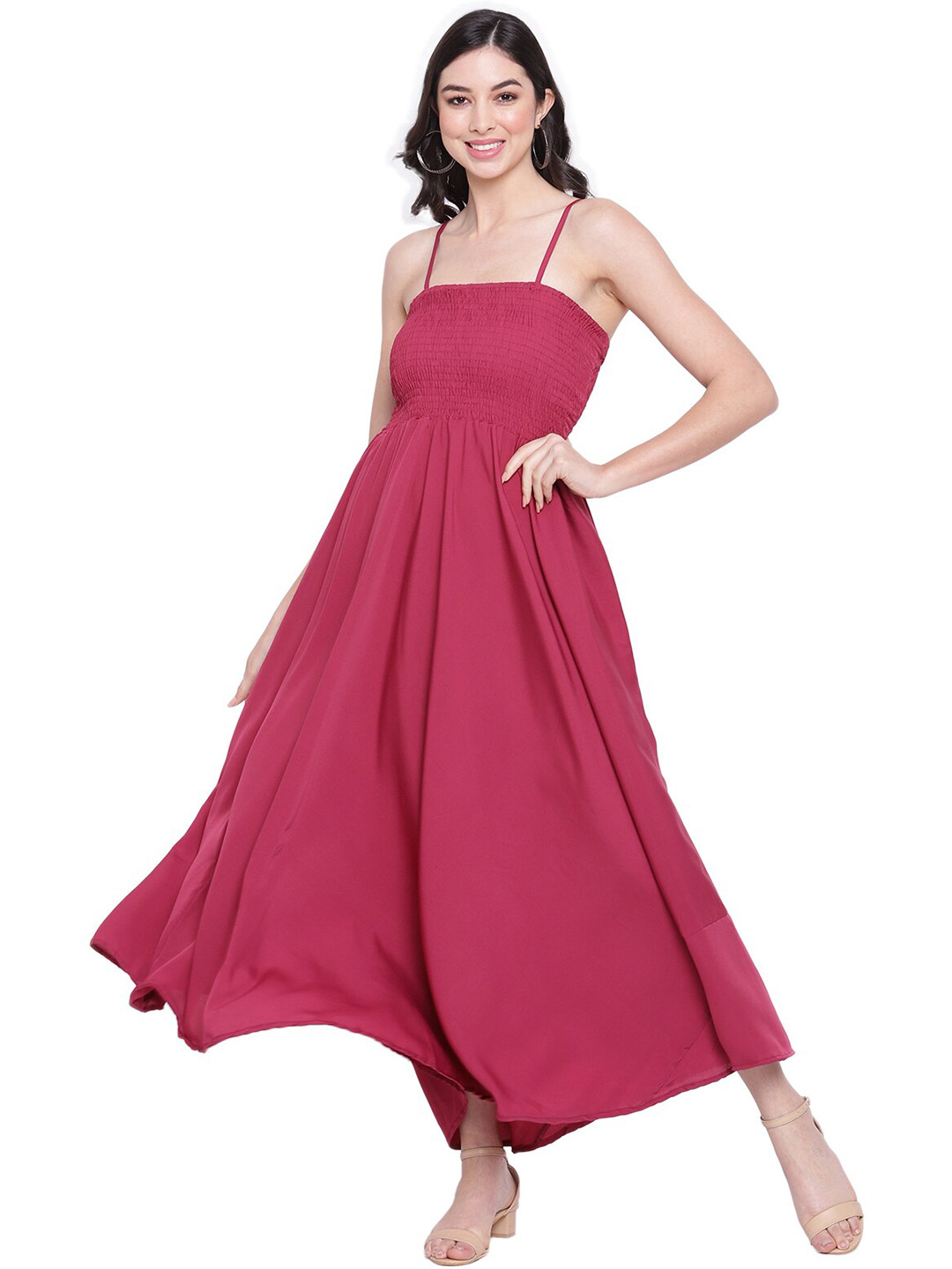 Buy Aawari Pink Maxi Dress Dresses for Women 18099768 Myntra