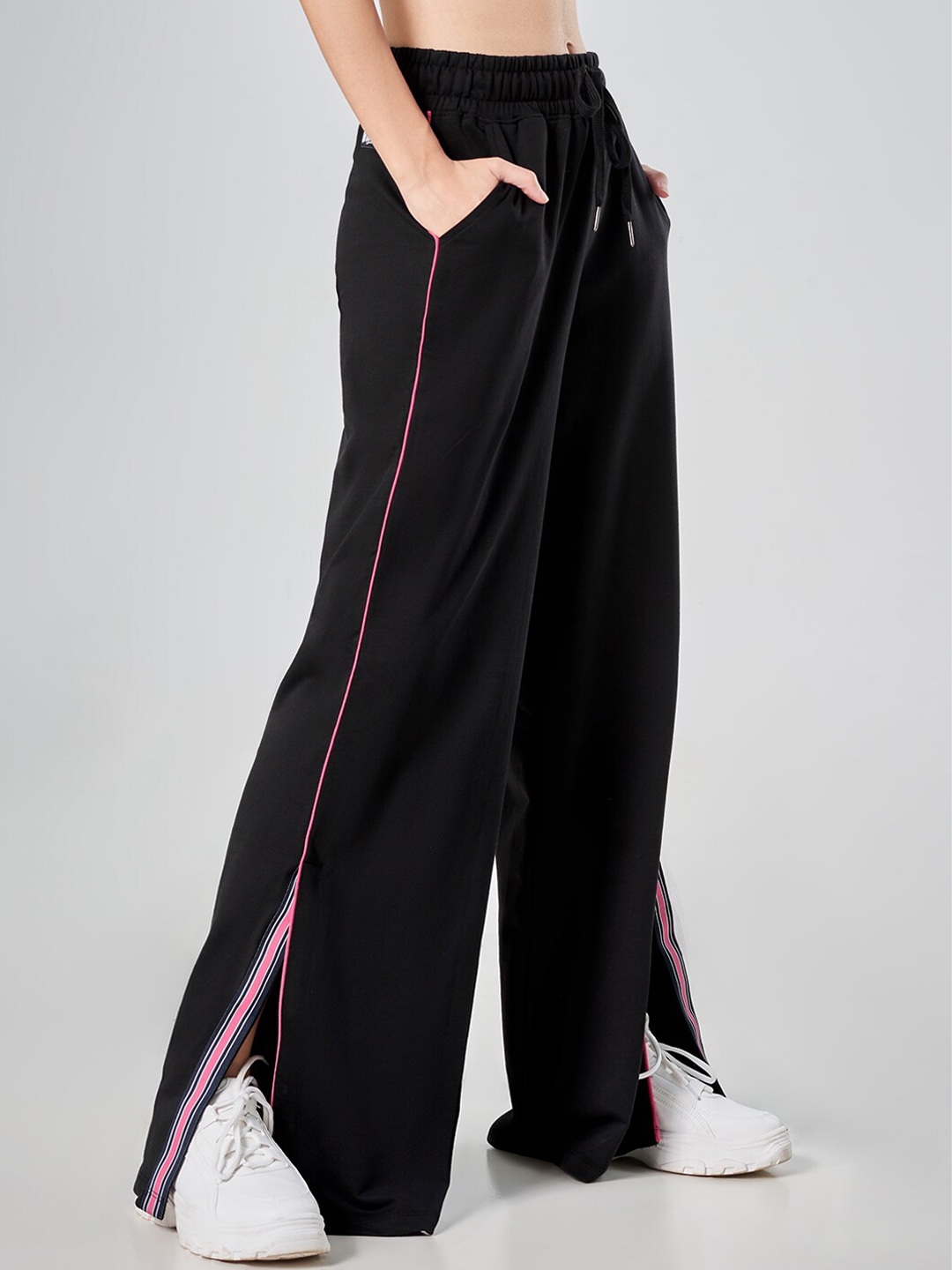 flared track pants women's