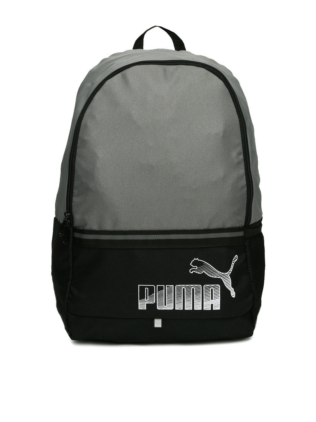 Buy Puma Unisex Grey & Black Phase II Colourblocked Backpack