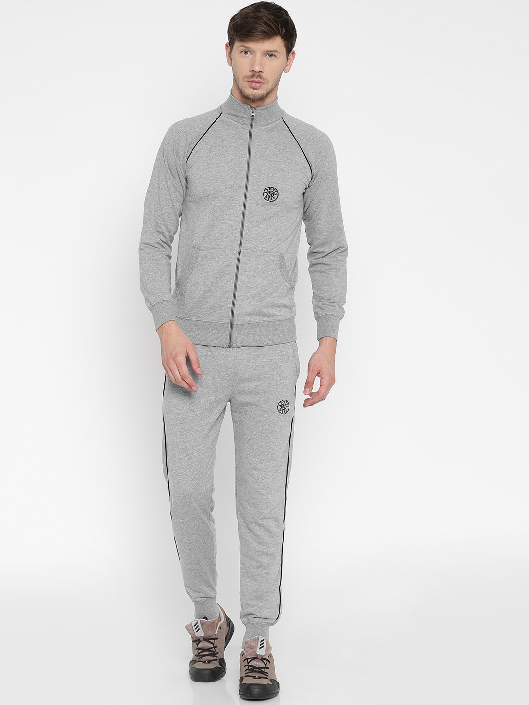 Buy Sports52 Wear Grey Melange Tracksuit Tracksuits for Men 1812112