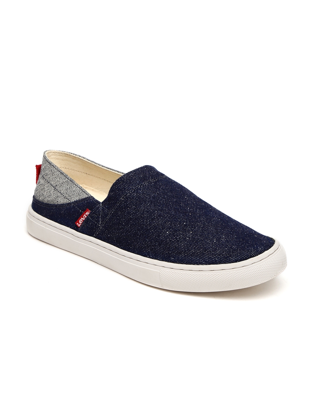 slip on denim sneakers