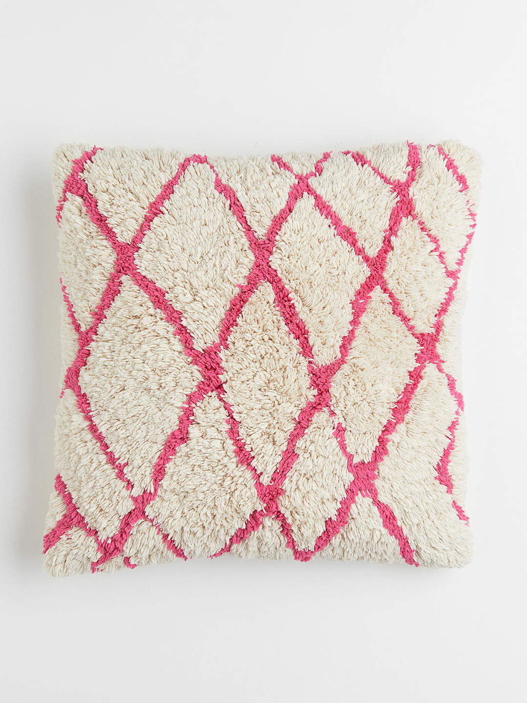 Buy H&M Beige & Pink Tufted Cushion Cover Cushion Covers for Unisex