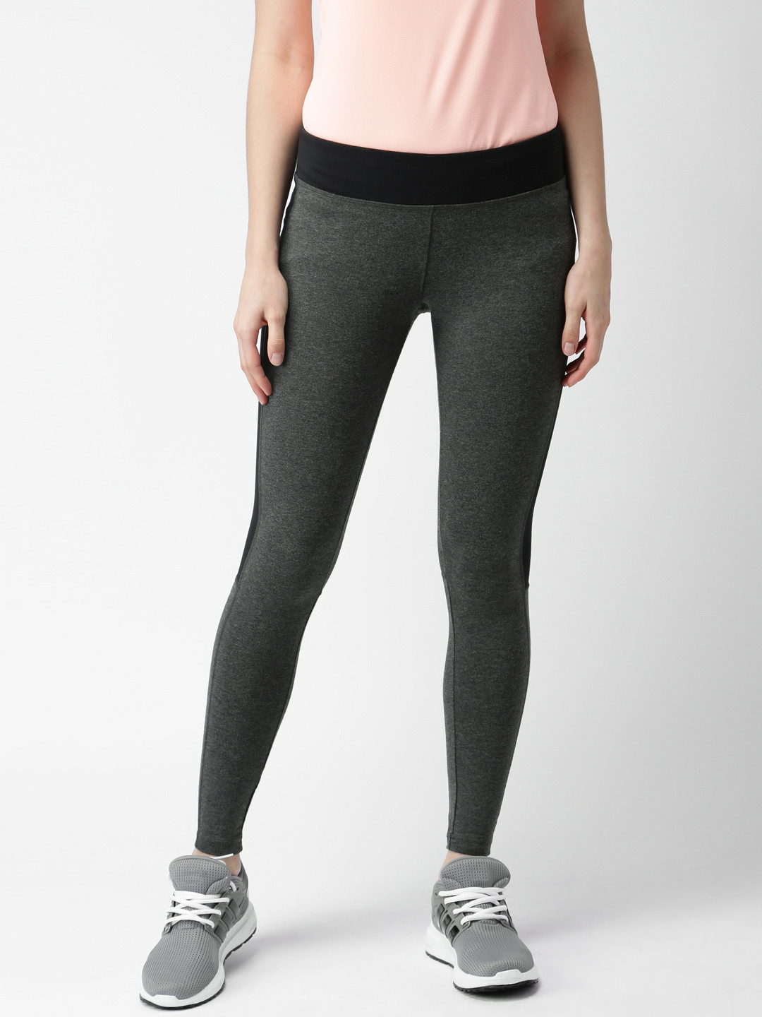 Buy New Balance Charcoal Grey Tights Tights for Women 1813294 Myntra