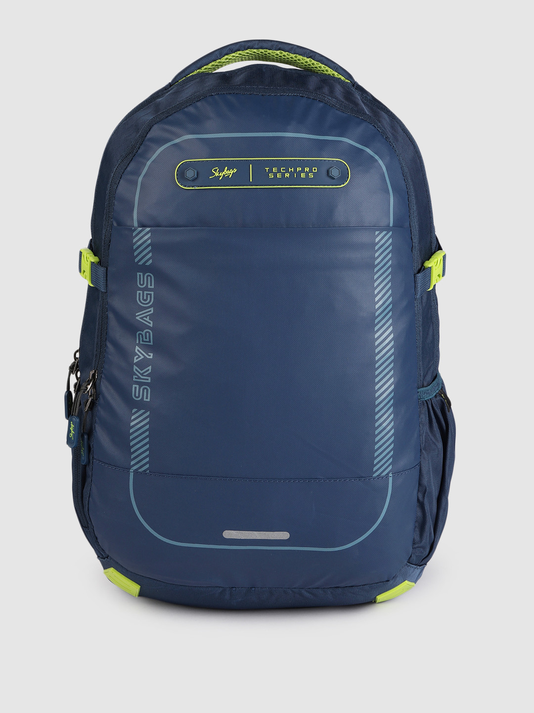 Buy Skybags Blue Brand Logo Backpack With Compression Straps Backpacks for Unisex 18138142
