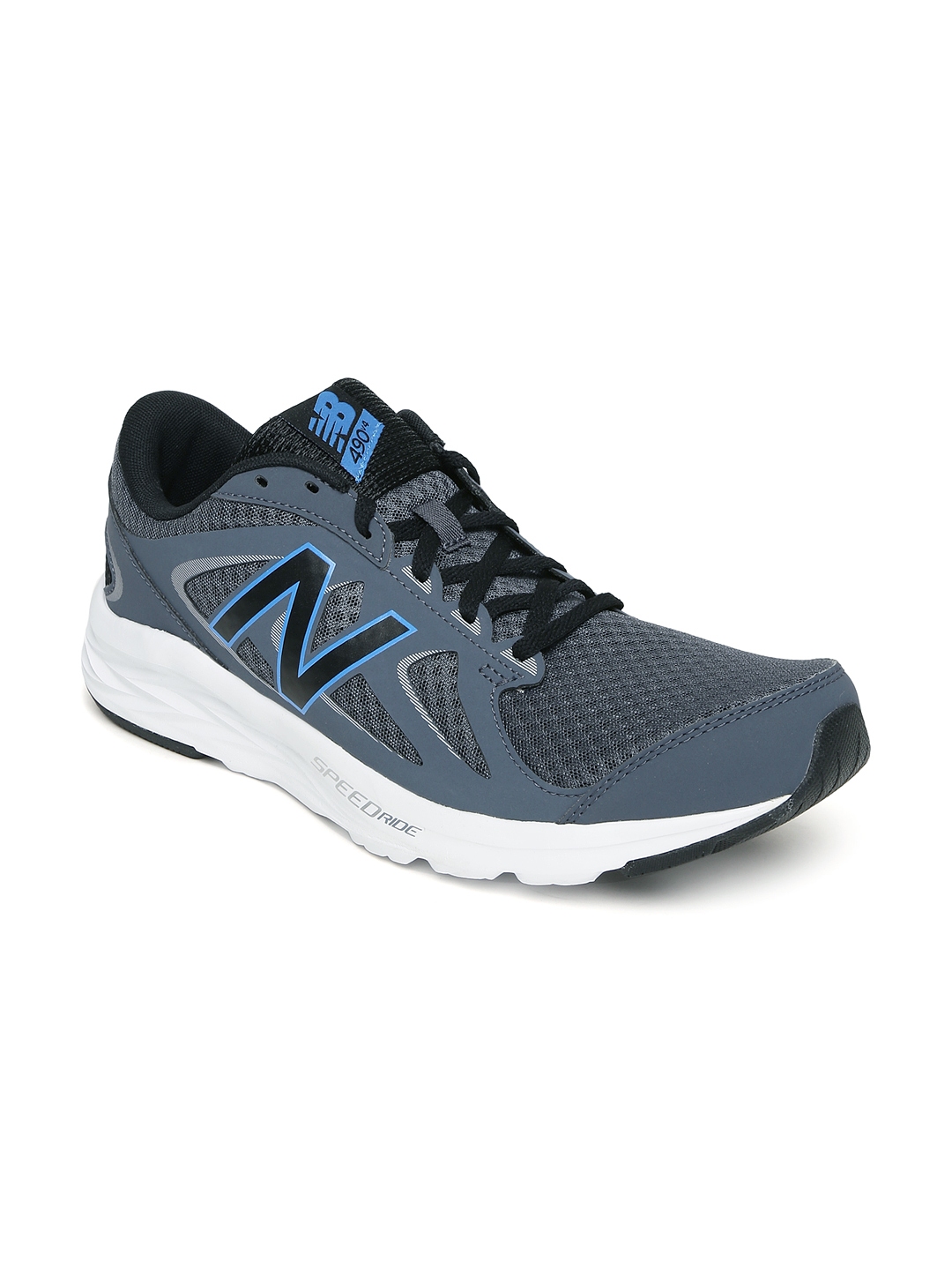 Buy New Balance Men Charcoal Grey 490 Running Shoes - Sports Shoes for ...