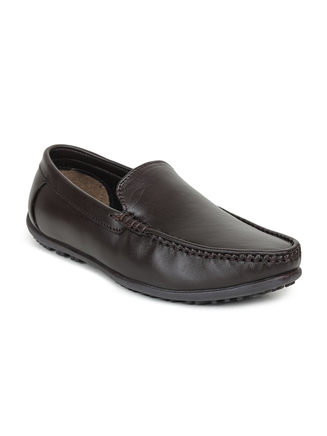 Buy Liberty Men Brown Solid Formal Loafers - Formal Shoes for Men ...