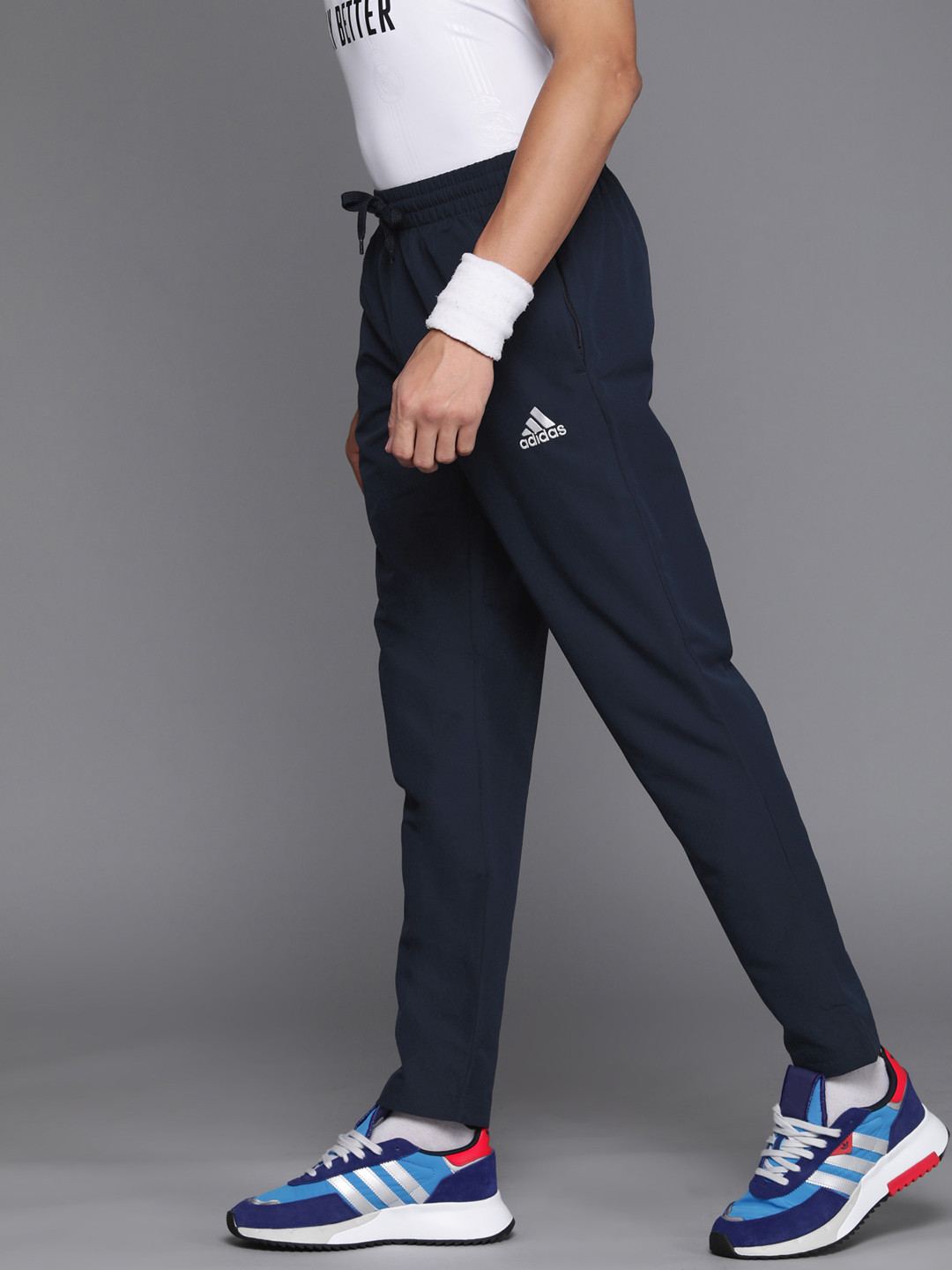 Buy ADIDAS Men Navy Blue STANFRD O Solid Training Track Pants Track Pants for Men 18153258