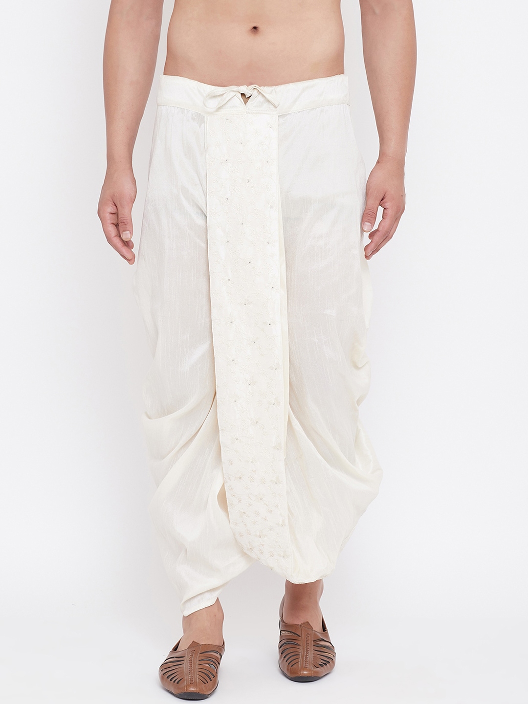 Buy VASTRAMAY Men Cream Embroidered Dhoti Dhotis for Men 18153466 Buy VASTRAMAY Men Cream Embroidered Dhoti Dhotis for Men 18153466