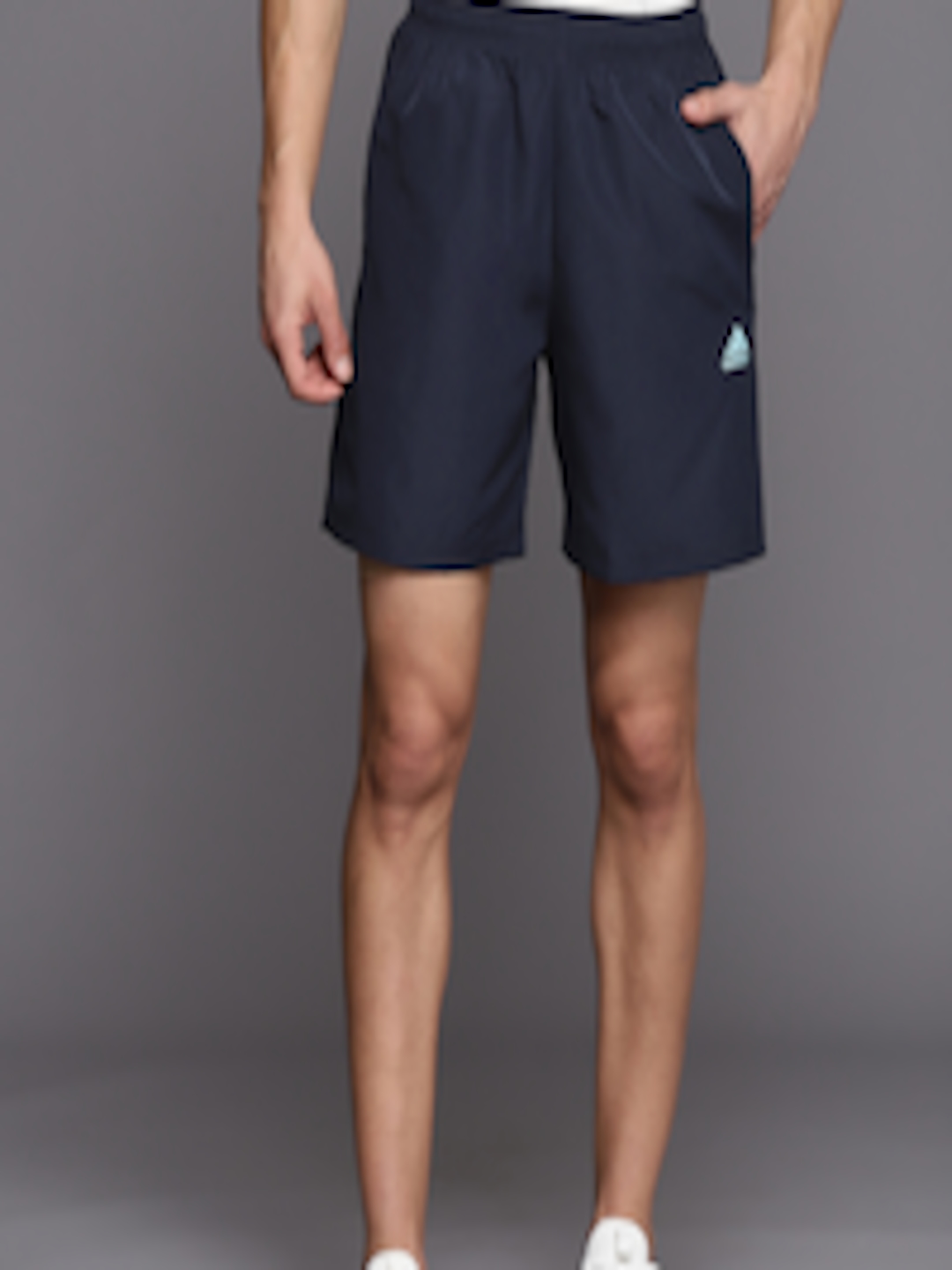 Buy ADIDAS Men Navy Blue Solid Sports Shorts - Shorts for Men 18153518 ...