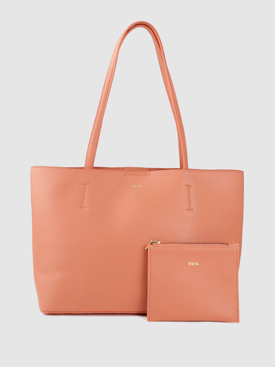 Buy IYKYK Coral Structured Handheld Bag Handbags for Women 18155916