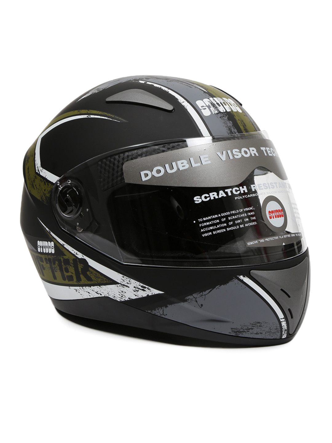 Buy Studds Men Matt Black & Olive Green Shifter D1 Extra Large Printed