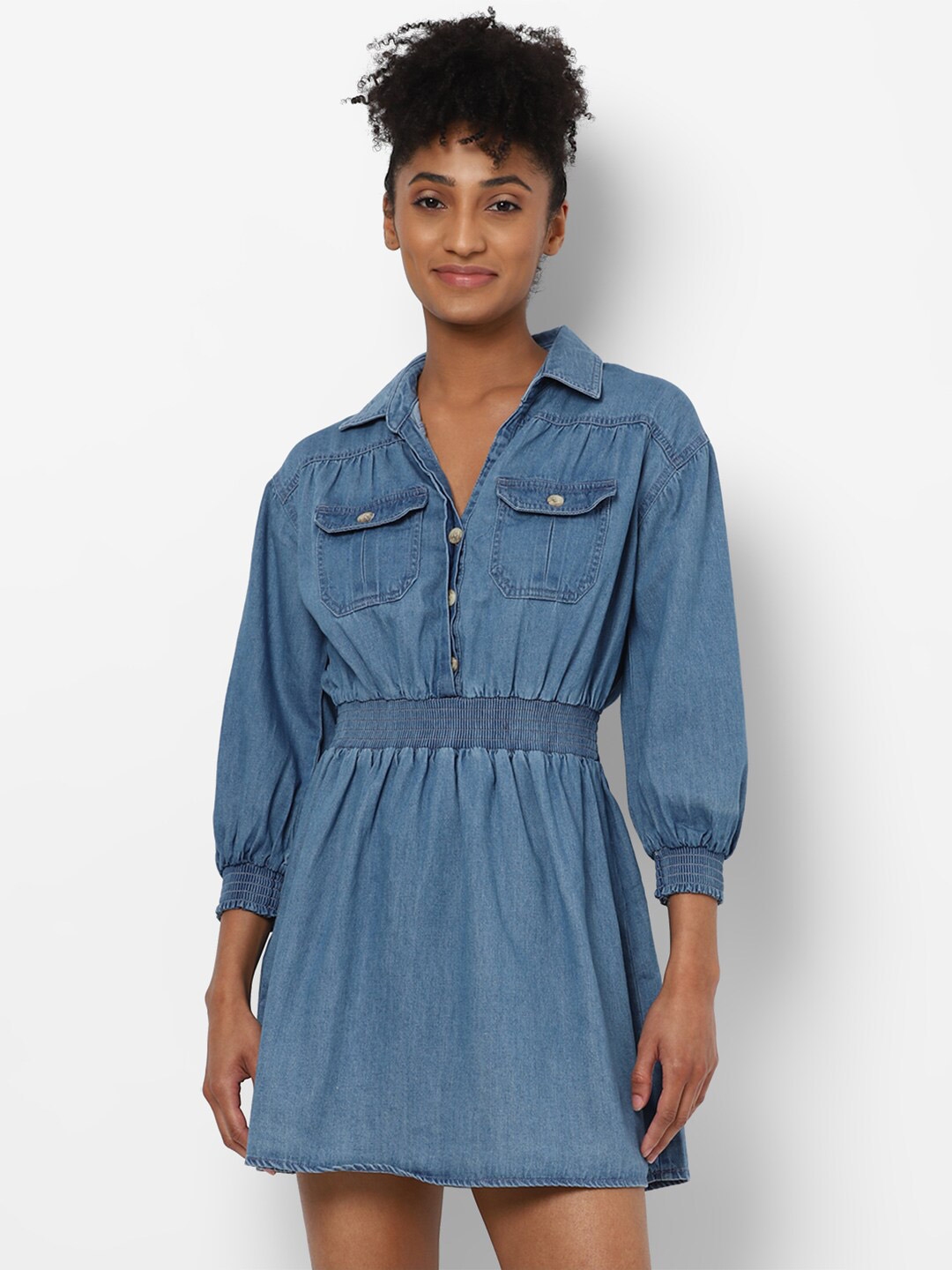 Buy AMERICAN EAGLE OUTFITTERS Blue Fit And Flare Dress Dresses for