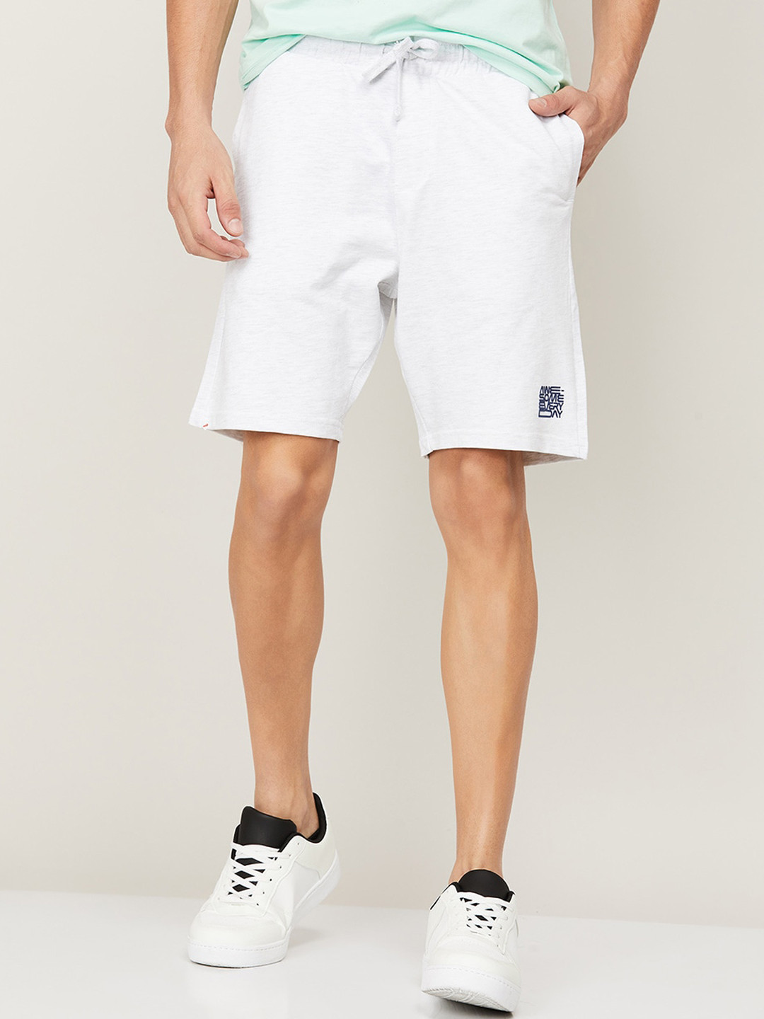 Buy Fame Forever By Lifestyle Men White Solid Sports Shorts Shorts