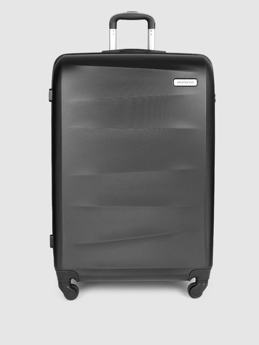 Buy Aristocrat Unisex Black Soft 4 Wheels 360 Degree Rotation Hard