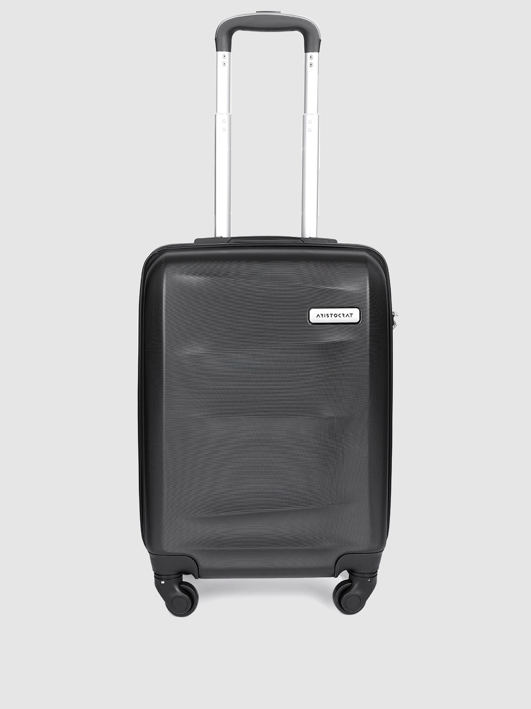 Buy Aristocrat Black Solid Soft 4 Wheels 360 Degree Rotation Hard Cabin