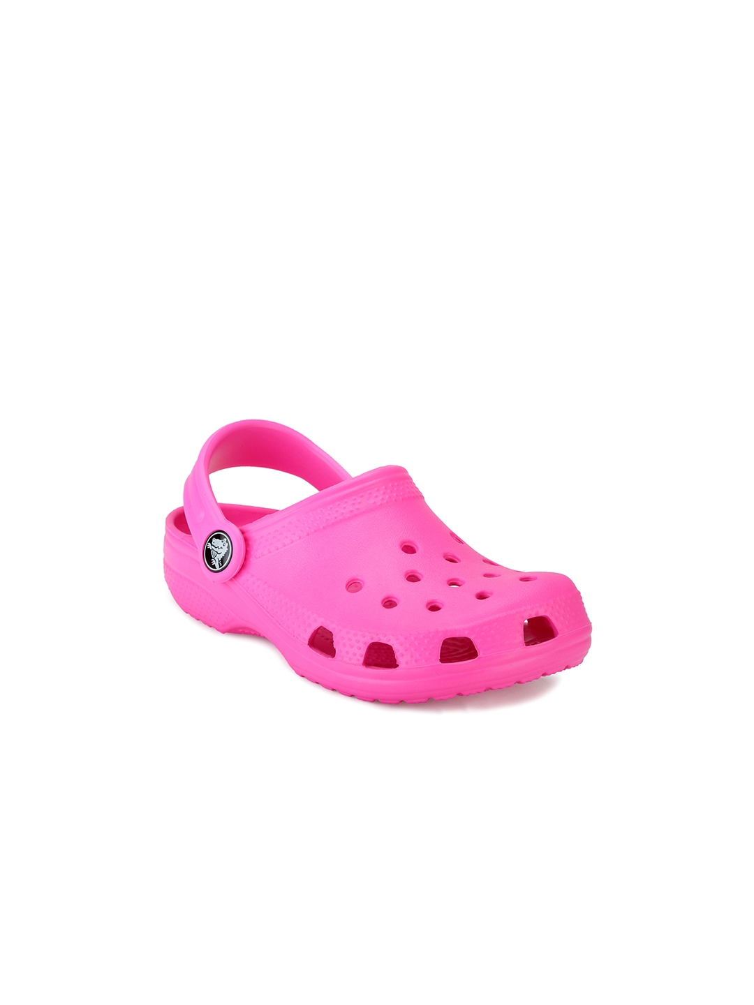 Buy Crocs Classic Girls Magenta Clogs - Flip Flops for Girls 1818129 ...