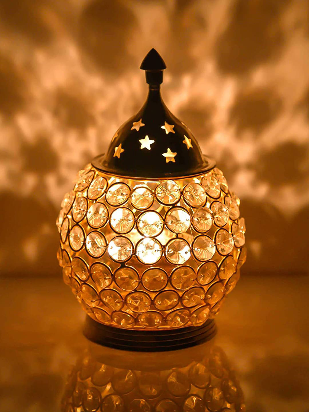 Buy Craftvatika Multicoloured Brass Oil Lamp Light Holder Candle