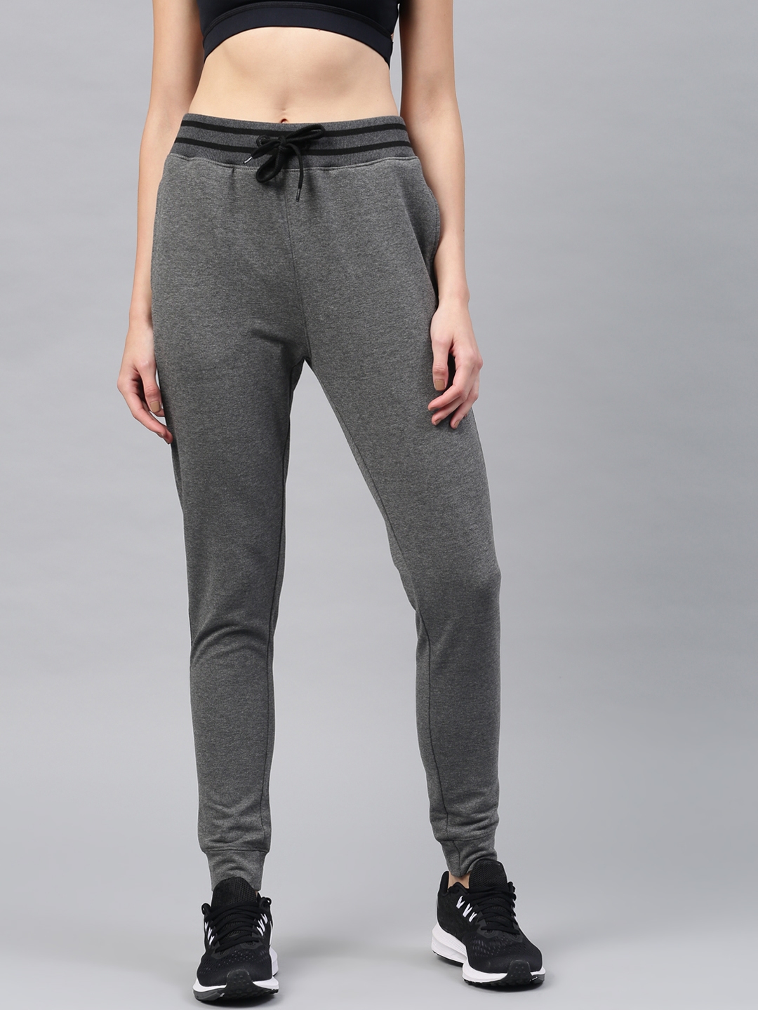 womens charcoal grey joggers