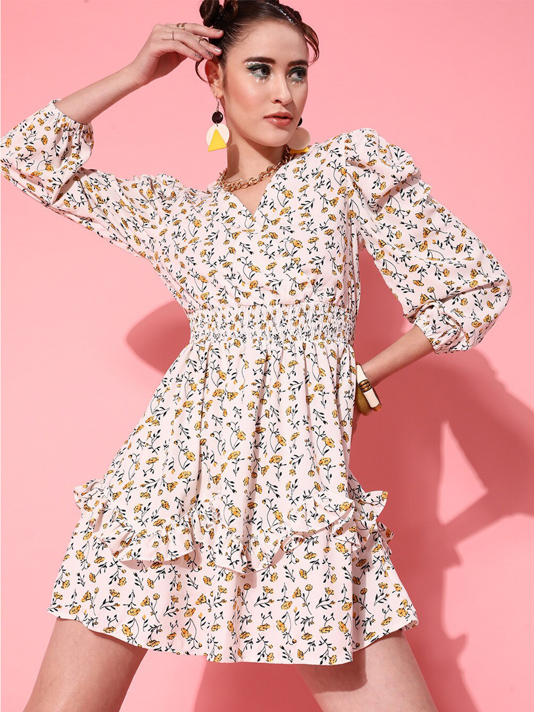 Fashion Yellow Dress S789