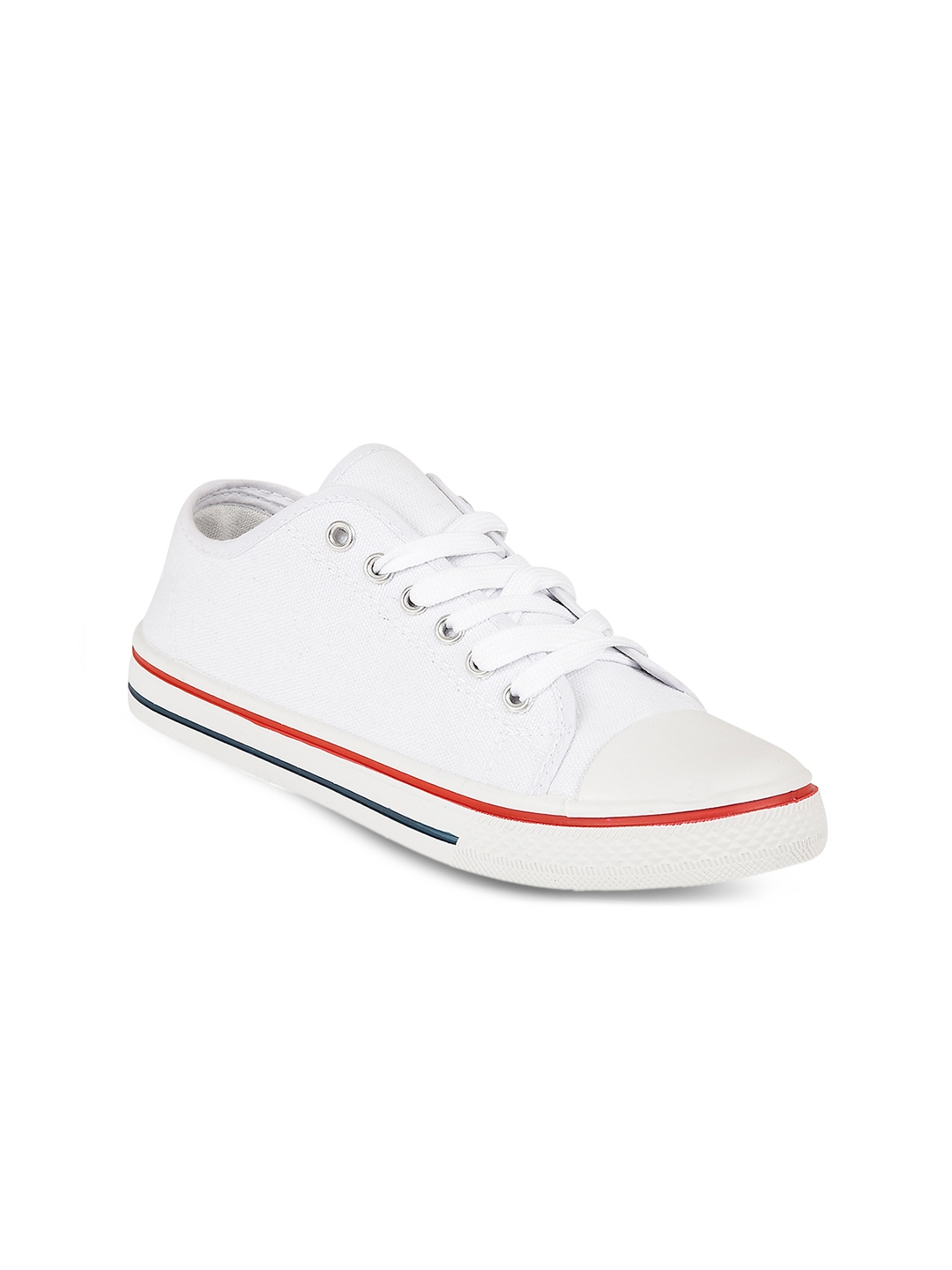 truffle collection white solid sneakers