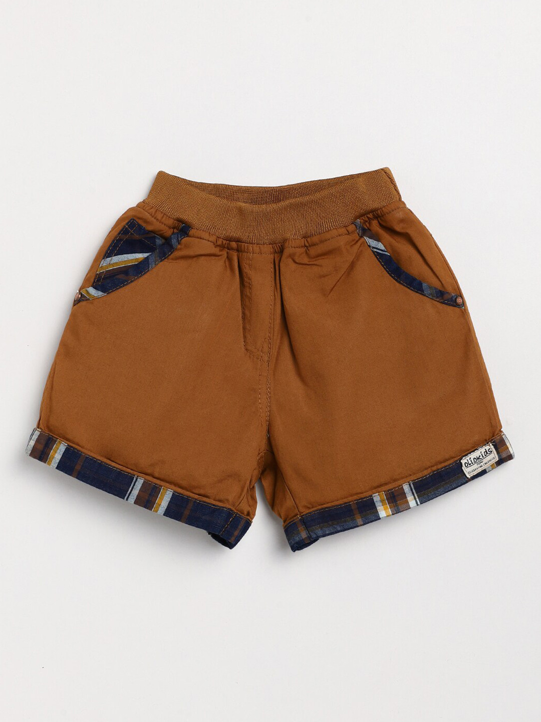 Buy Olio Kids Boys Brown Regular Fit Solid Cotton Shorts Shorts for Boys 18200426 Myntra