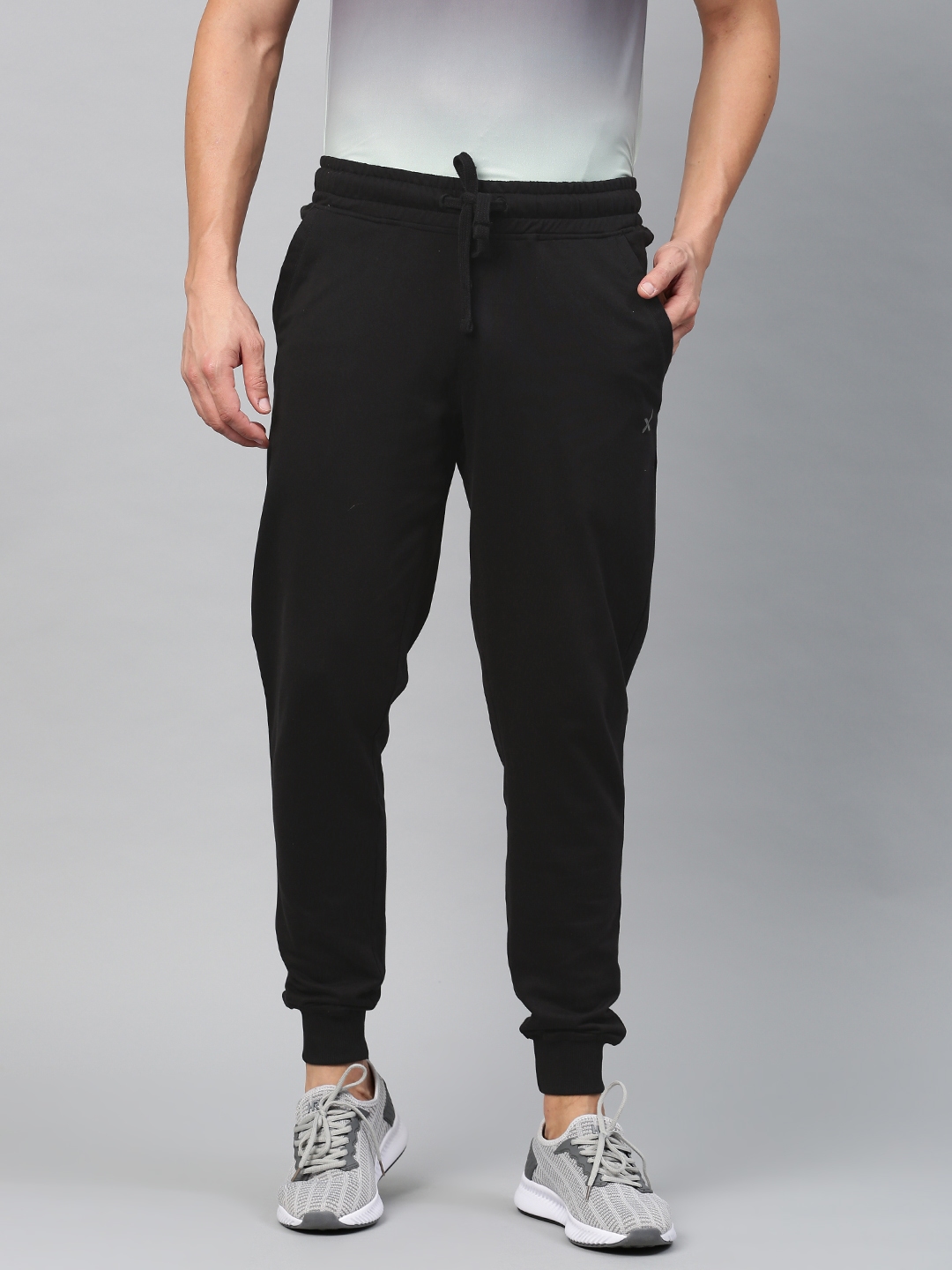 hrx black track pants
