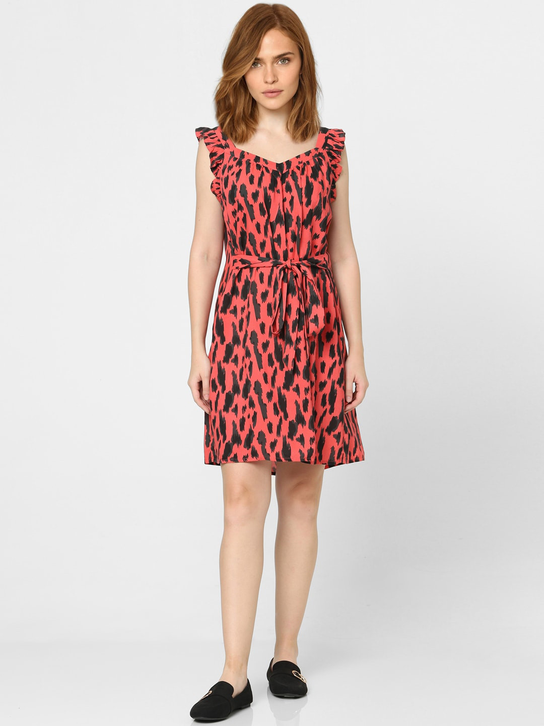 Buy Vero Moda Women Pink & Black Printed Dress Dresses for Women